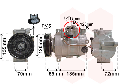 Airco compressor Van Wezel 3001K701