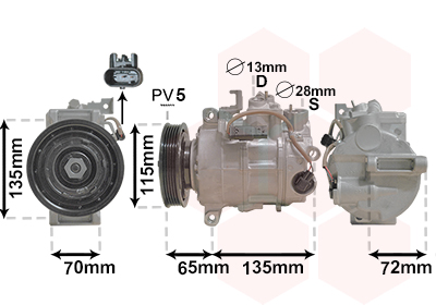 Airco compressor Van Wezel 3001K702