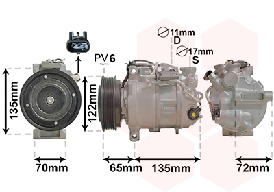 Airco compressor Van Wezel 3001K705