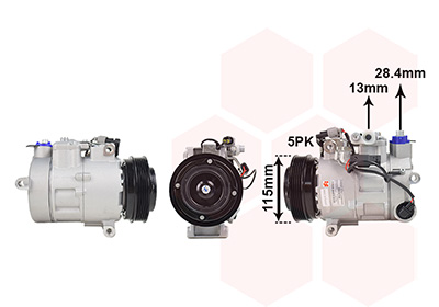 Compressor, airconditioning Van Wezel 3001K708