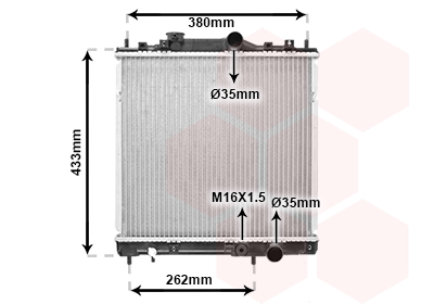 Radiateur Van Wezel 32002036