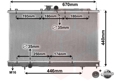 Radiateur Van Wezel 32002199