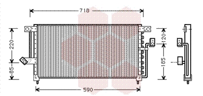 Airco condensor Van Wezel 32005098