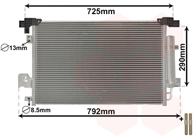 Airco condensor Van Wezel 32005210