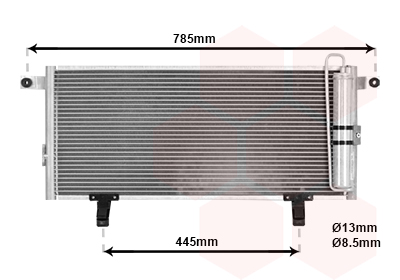 Airco condensor Van Wezel 32005211