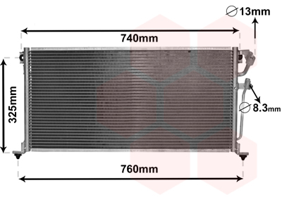 Airco condensor Van Wezel 32005220