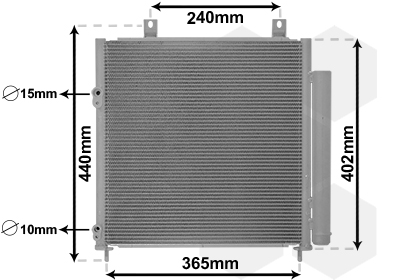 Airco condensor Van Wezel 32005251