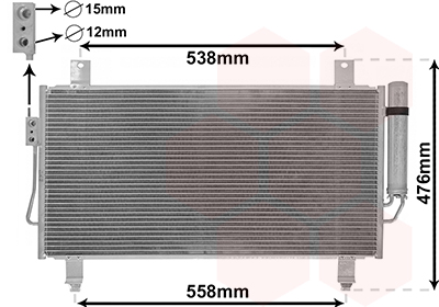 Airco condensor Van Wezel 32005252