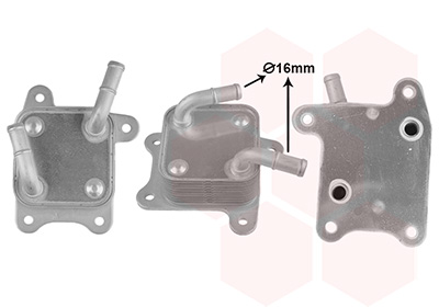 Oliekoeler, motorolie Van Wezel 32013704