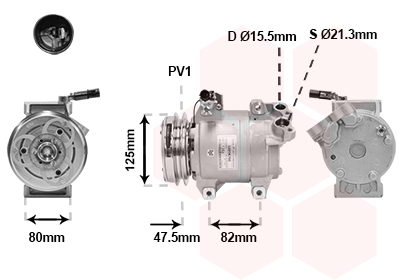 Airco compressor Van Wezel 3201K700