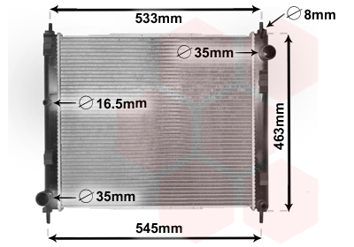 Radiateur Van Wezel 33002385