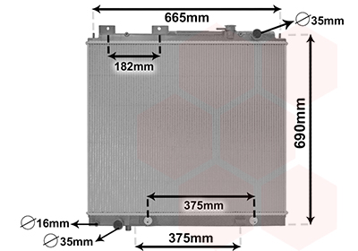 Radiateur Van Wezel 33002430