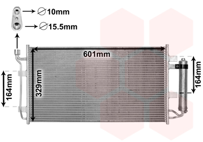 Airco condensor Van Wezel 33005387