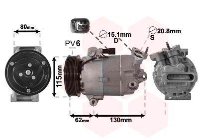 Airco compressor Van Wezel 3300K390