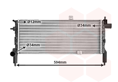 Radiateur Van Wezel 37002074