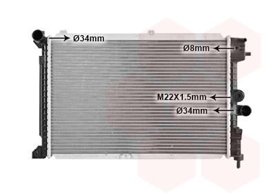 Radiateur Van Wezel 37002168