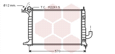 Radiateur Van Wezel 37002218