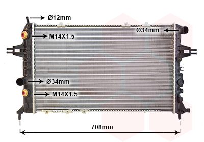 Radiateur Van Wezel 37002253