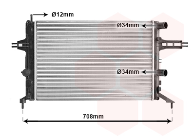 Radiateur Van Wezel 37002257