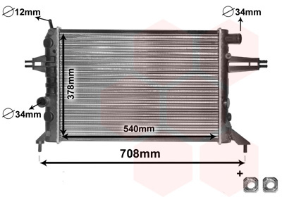 Radiateur Van Wezel 37002272