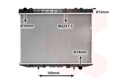 Radiateur Van Wezel 37002337