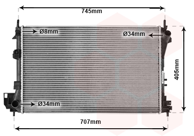 Radiateur Van Wezel 37002340