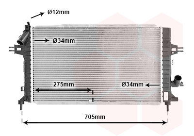 Radiateur Van Wezel 37002365
