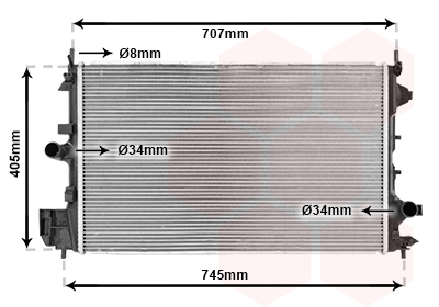 Radiateur Van Wezel 37002396