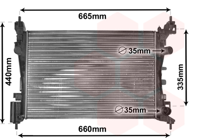 Radiateur Van Wezel 37002408