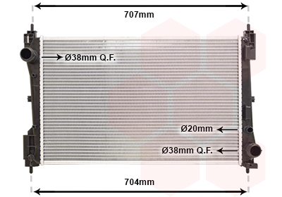 Radiateur Van Wezel 37002423