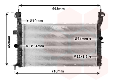 Radiateur Van Wezel 37002431