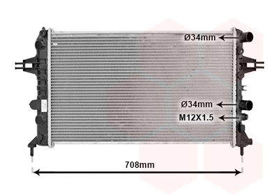 Radiateur Van Wezel 37002444