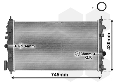 Radiateur Van Wezel 37002474