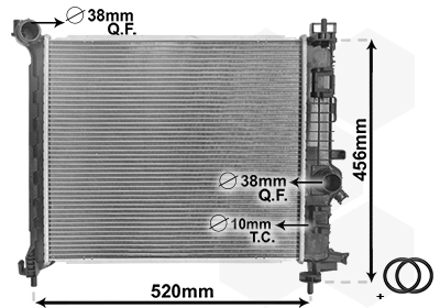 Radiateur Van Wezel 37002562