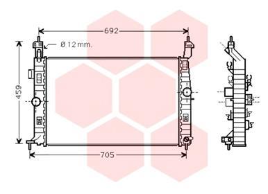 Radiateur Van Wezel 37002583