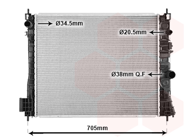 Radiateur Van Wezel 37002665