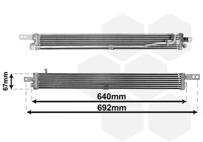 Oliekoeler motorolie Van Wezel 37003675