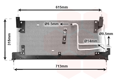 Airco condensor Van Wezel 37005224