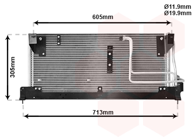 Airco condensor Van Wezel 37005225