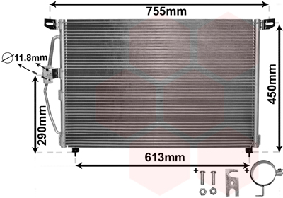 Airco condensor Van Wezel 37005228