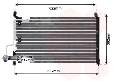 Airco condensor Van Wezel 37005229