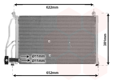 Airco condensor Van Wezel 37005231