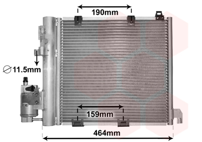 Airco condensor Van Wezel 37005250