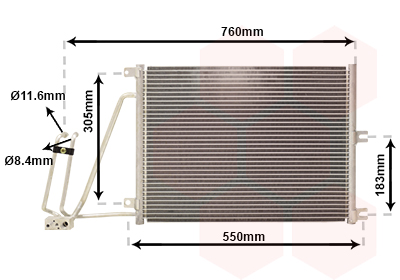 Airco condensor Van Wezel 37005265