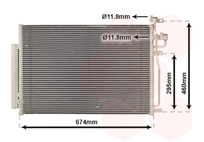 Airco condensor Van Wezel 37005436