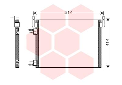 Airco condensor Van Wezel 37005587