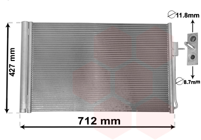 Airco condensor Van Wezel 37005611