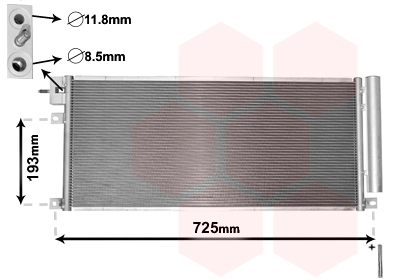 Airco condensor Van Wezel 37005634