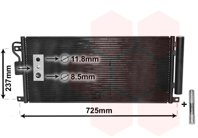 Airco condensor Van Wezel 37005638