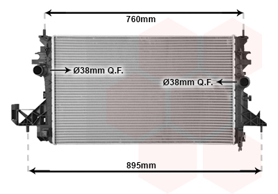 Radiateur Van Wezel 37012703